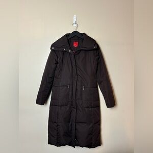 ESPRIT - Chocolate Brown Long Parka. XS. P2P 19”.